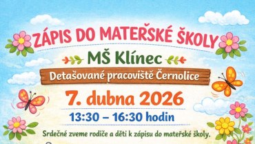 Zápis do Mateřské školy Černolice