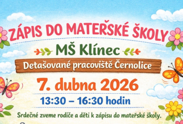 Zápis do Mateřské školy Černolice