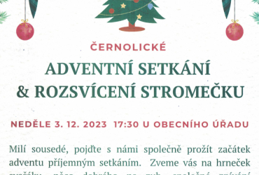 Adventní setkání & rozsvícccení stromečku